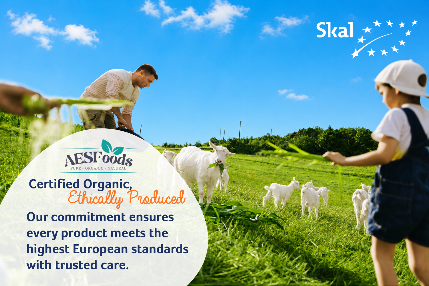 Certified Organic Ethically Produced. Our commitment ensures every product meets the highest European standards with trusted care.