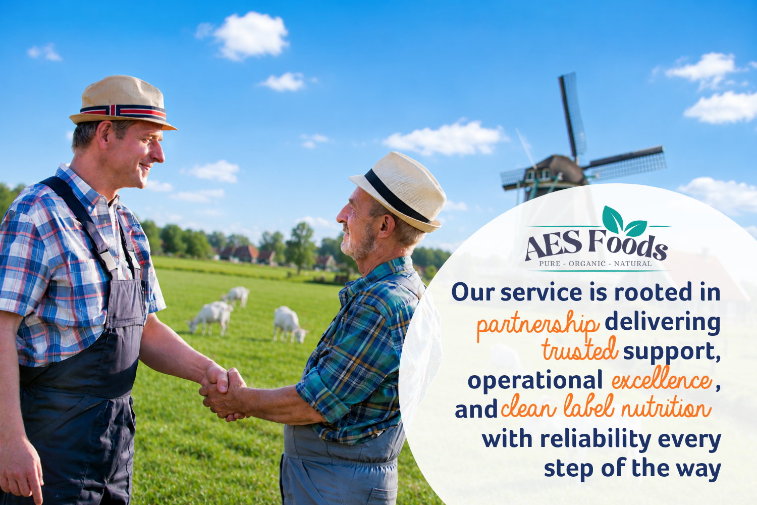 Our service is rooted in partnership delivering trusted support, operational excellence, and clean label nutrition with reliability every step of the way